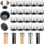 40 embouts pied de chaise �lastiques protection feutre pour pieds de table (14 - 20mm)