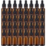40 flacons en verre ambr de 15ml avec pipettes compte - gouttes pour huiles essentielles et produits ...