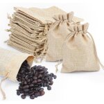 40 pcs sacs en lin petit sac cadeau avec cordon serrage pour cadeau de mariage f�te bijoux no�l sac en ...
