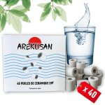 40 perles de céramique em grises filtration naturelle de leau du robinet purificateur et filtre calcaire ... 40 perles de céramique em grises filtration naturelle de leau du robinet purificateur et filtre calcaire ...