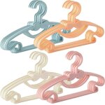 40 pi�ces cintres enfants en plastique - antid�rapants avec crochets pour v�tements enfants et bebe - ...