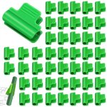 40 clips pour serre 16 mm ? pinces plastique vertes pour film b�che et filet r�utilisables