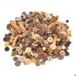 400 boutons en bois naturel pour enfants mercerie couture v�tements bricolage