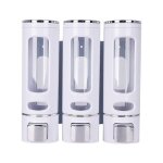 400 ml x 3 distributeur savon mural distributeur et gel douche distributeur savon douche double distributeur ...