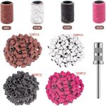 400 pices embouts ponceuse manchons ongles bandes de ponage professionnelles 80# 120# 180# 240# grain ...