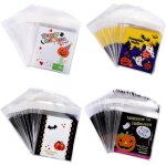 400 pièces sacs de bonbons d?halloween auto - adhésifs sacs de biscuit de sucrerie transparent en plastique ... 400 pièces sacs de bonbons d?halloween auto - adhésifs sacs de biscuit de sucrerie transparent en plastique ...