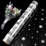 40cm x 30m rouleau transparent cellophane emballage en motif flocon de neige pour emballage cadeau no�l ...