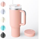 40oz mug isotherme antifuites en acier inox double isole sous vide tasse isotherme sans bpa brume rose ...