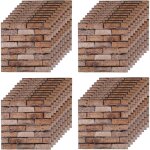 40pcs papier peint 3d brique pierre adhesif mural autocollant stickers panneaux muraux 3d mural dalle ...