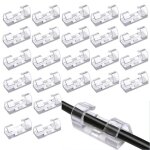 40pices clips cbles - clips rangement de cble auto - adhsifs solides pour grer de cbles fils dans ...