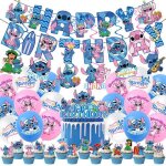 41 pcs anniversaire stitch decoration stitch ballon stitch deco g�teau