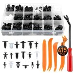415pcs voiture auto rivet pare - chocs porte panneau agrafe retainer attache clips garniture avec 5 outils ...