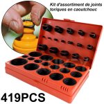419pcs voiture caoutchouc joint torique assortiment kit assorti m�trique oeillet garage plomberie joint ...