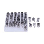 43 moules � biscuits motifs alphabet et chiffres emporte - pi�ces outils de p�tisserie