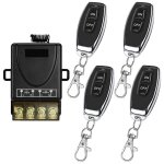 433mhz télécommande sans fil interrupteur ac 220v 230v 30a relais récepteur et 4 émetteurs radio control ... 433mhz télécommande sans fil interrupteur ac 220v 230v 30a relais récepteur et 4 émetteurs radio control ...