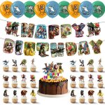 44 pcs d�coration danniversaire tung sahur d�corations danniversaire brainrot brainrot anniversaire d� ...