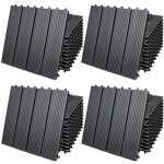 44x dalles de jardin clipsables en bois composite wpc anthracite 30x30cm rev�tement de sol ext�rieur