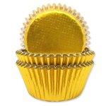 45 caissettes cupcake dor�es 4. 8x3. 2cm