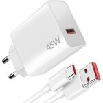 45w chargeur rapide avec c�ble usb c 1m pour xiaomi redmi note 14 5g 14 pro chargeur turbo pour xiaomi ...