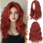 46cm ondule cuivr rouge perruquepastel moelleuse boucls rouge perruque pour femmes ondule synthtiques ...