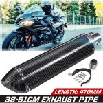470mm 38 - 51mm universel refit moto silencieux d�chappement silencieux dirt street bike pour suzuki ...