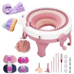 48 aiguilles machine  tricoter circulaire avec compteur pour adultes et enfants double mode pour tricot ...