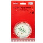 48 caissettes de cuisson papier blanc