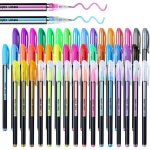48 stylo gel paillet - stylo couleur enfant feutre paillette mtallique paillettes non pastel pour ...