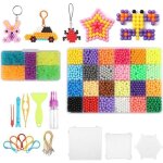 4800 perles recharge 29 couleurs perle 4mm avec plaques pincettes porte - cls