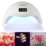 48w séchoir à ongles sun5 uv lampe led sèche - ongles gel outil nail lampe uv manucure - blanc 48w séchoir à ongles sun5 uv lampe led sèche - ongles gel outil nail lampe uv manucure - blanc