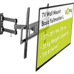 49745 support mural tv orientable et inclinable pour crans 37 - 70 pouces (94 - 178 cm) / accroche television ...