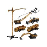 4en1 set de vhicules de chantier grue btonnire pelleteuse benne basculante lments mobiles pull&back ...