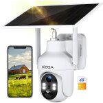 4g camera exterieur avec carte sim sans fil vision nocturne color�e 3mp hd ptz ip cam�ra avec panneau ...