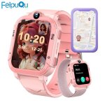 4g montre connect�e enfant appel vid�o gps sos chat calculatrice contr�le parents cadeau pour fille garcon ...