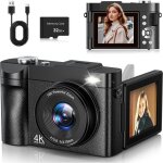 4k appareil photo num�rique 50mp autofocus compact cam�ra avec 2. 8 �cran rabattable 180� digital camera ...