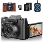 4k appareil photo numérique 75mp appareil photo compact portable sd 32g 3 Écran lcd rabattable 180° zoom ... 4k appareil photo numérique 75mp appareil photo compact portable sd 32g 3 Écran lcd rabattable 180° zoom ...