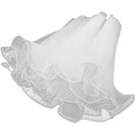 4m papier bouquet fleur maille froiss�e blanc emballage perl� ondul� �v�nements saint - valentin mariage ...