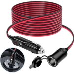 4m rallonge allume cigare12 v / 24 v chargeur de voiture allume cigare priseadaptateur �tanche � la poussi�re ...