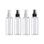 4pcs 100ml flacon vaporisateur bouteille de voyage vide plastique rutilisables transparent atomiseur ...