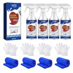 4pcs anti - moisissures professionnel - spray nettoyant pour salle de bain (carrelage joints et plafonds) ...