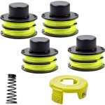 4pcs bobines de fil pour ryobi rac119 rac118 compatible avec ryobi rlt3025f / s rlt3525s bobine de rechange ...