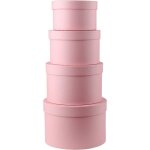 4pcs botes de rangement rondes avec couvercle - bote cadeau en carton - cadeau danniversaire - cadeau ...