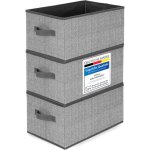 4pcs bo�tes de rangement en tissu 30 x 21 x 18 cm - bo�te de rangement pliable - pour armoire - bo�tes ...