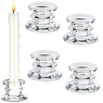 4pcs bougeoir verre bougies b�tons chandelier bougeoir transparents centre de table mariage�l�gants chandelier ...