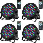 4pcs boule discolampe de scène jeu de lumiere lumière fête 36led rgb à commande sonore mini projecteur ... 4pcs boule discolampe de scène jeu de lumiere lumière fête 36led rgb à commande sonore mini projecteur ...