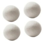 4pcs boules de schage en laineantistatiques rutilisablesboules nettoyage naturelles pour linge vtements ...