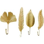 4pcs crochets muraux vintage patres en mtal sans perage patres vintage crochets dors en forme de ...