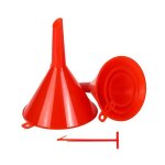 4pcs entonnoir verseur en plastique huile de cuisine essence carburant