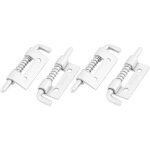 4pcs loquet a ressort targette a ressort verrou de porte serrure pour meuble portail garage acier inox ...