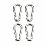 4pcs mousqueton de fixation pour charges lourdes sports chiens de serrure hamac balan�oire en acier inoxydable ...